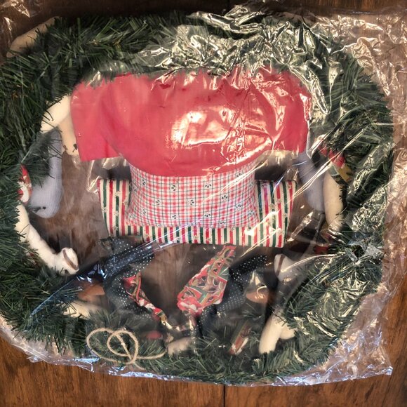Vintage Holiday Christmas Noah’s Ark Large Wreath UNBELIEVABLE SO RARE BNIB - Picture 12 of 12